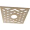 Ekena Millwork Chevron Wood Fretwork Pierced Ceiling Medallion, Hickory, 32"OD x 8 1/4"ID x 1/4"T CMWP32X32X0250CHHI - alternate 2